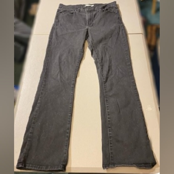 Levi's Slimming Boot Grey Denim Jeans Men's 32 Waist Black Label Casual Everyday - Picture 1 of 6